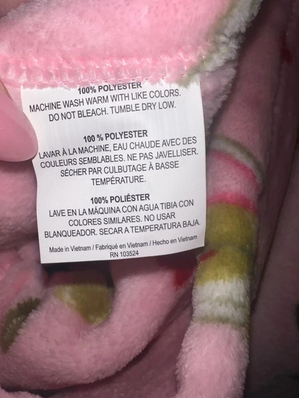 Love‎ Velvet Plush Blanket Twin Pink Martini Print 66x90 NWT